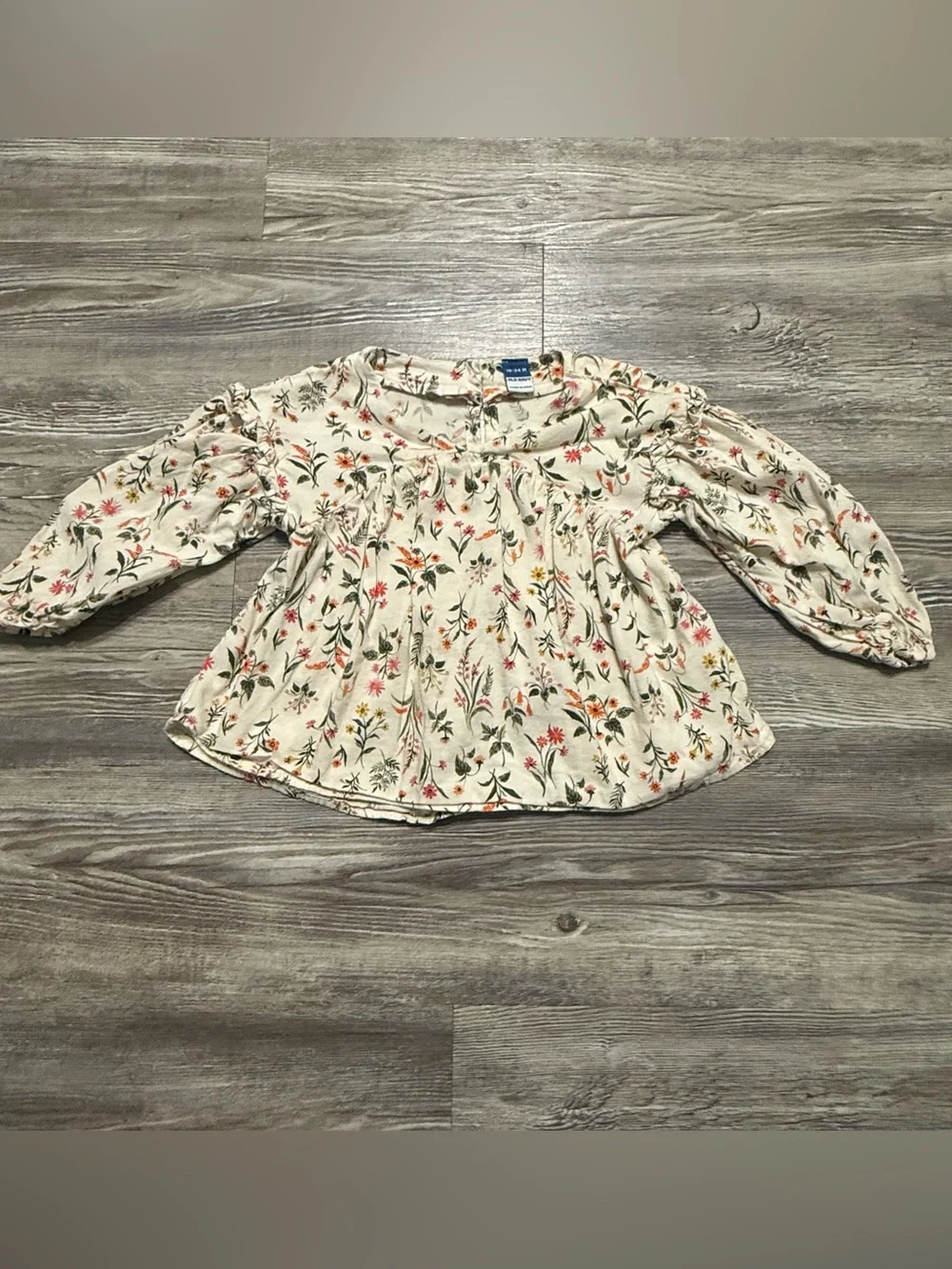 Old Navy Girls Fall Outfit Set 18-24M 3 Piece Pumpkin Leaf Floral